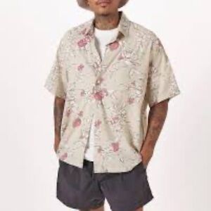 Abercrombie & Fitch Men's Short-Sleeve Button-Up Shirt